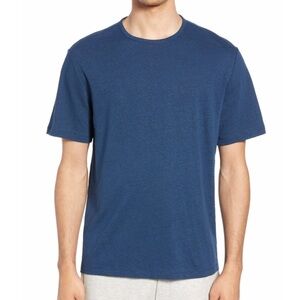 Men's NAVY linen/cotton blend Vince t-shirt
